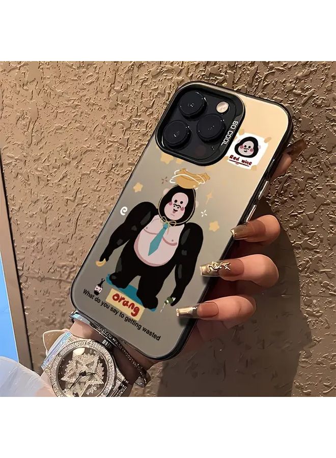 غطاء آيفون 15 بلس أسود مقاوم للسقوط واقي - Image 2
